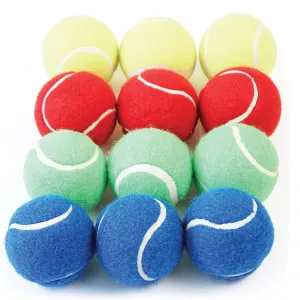 Active Play Coloured Tennis Style Ball - Set of 6