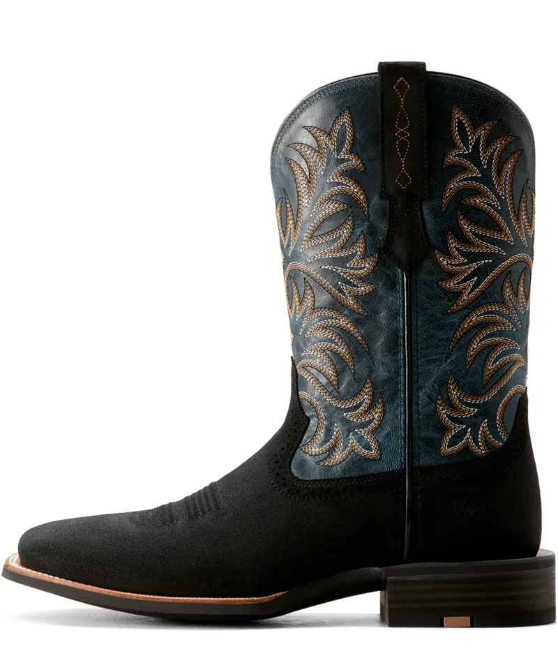 Ariat Men's Black Suede Oakwood Cowboy Boot