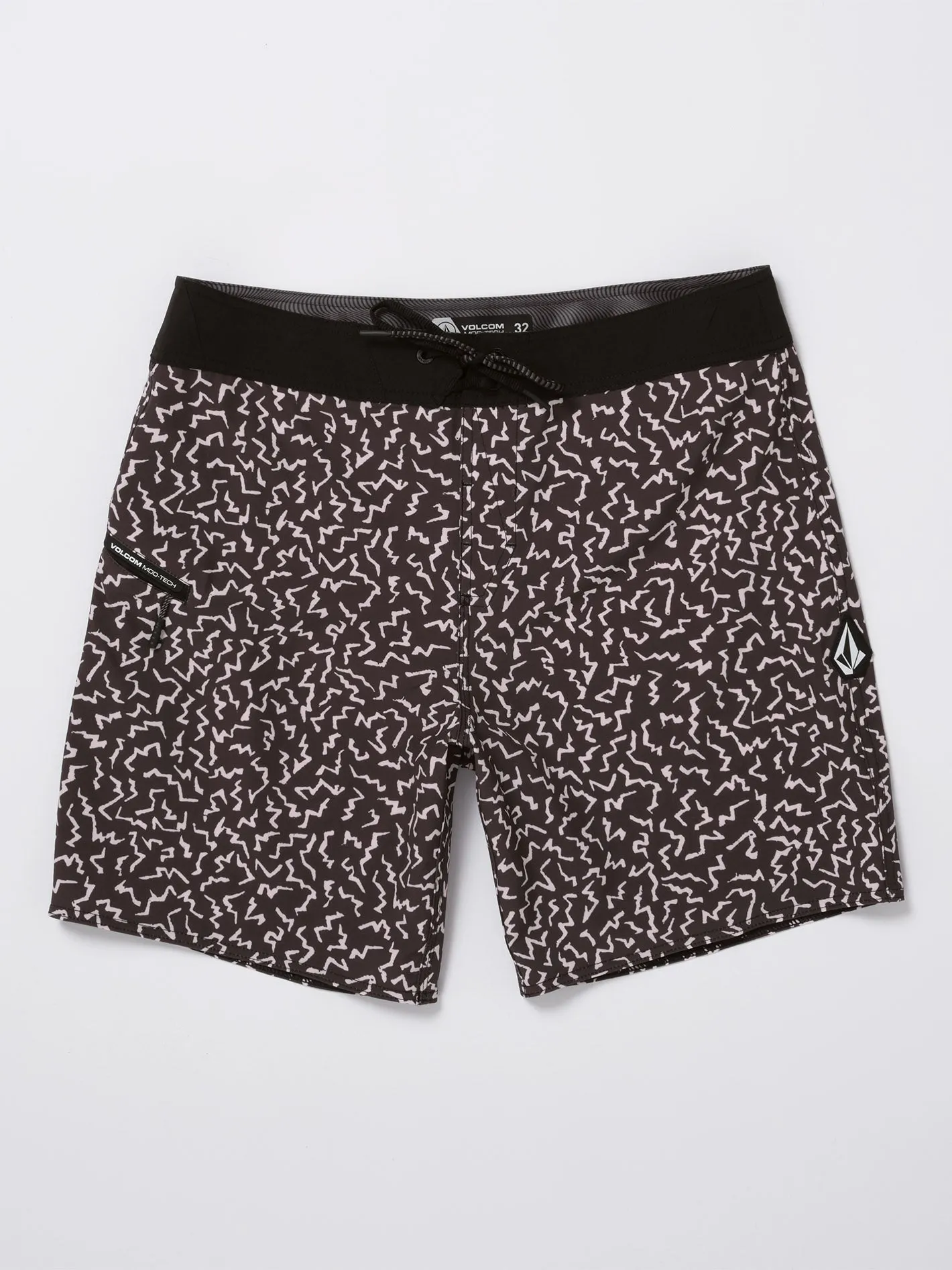 Asphalt Beach Mod 18" Boardshort - BLACK