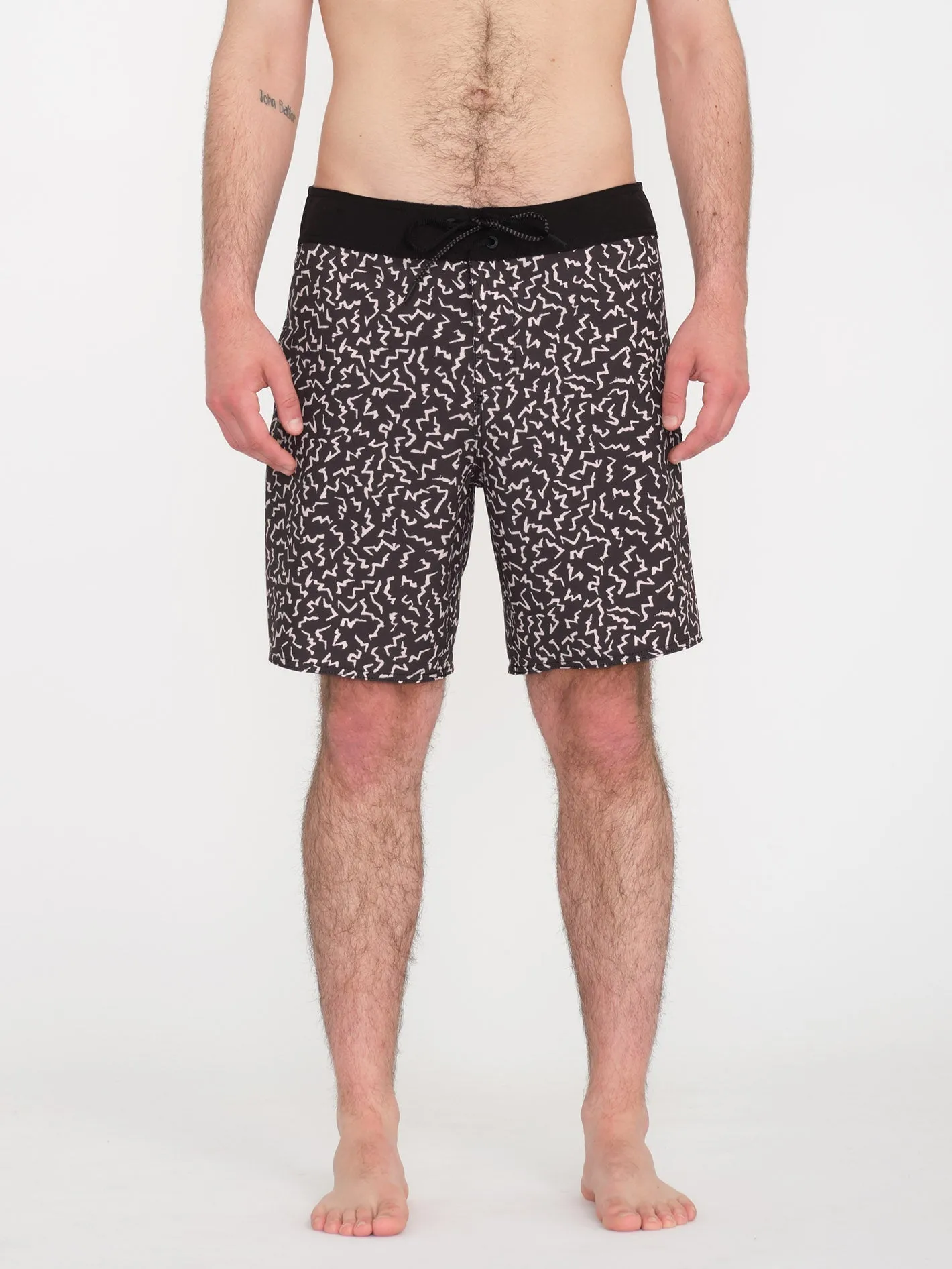 Asphalt Beach Mod 18" Boardshort - BLACK