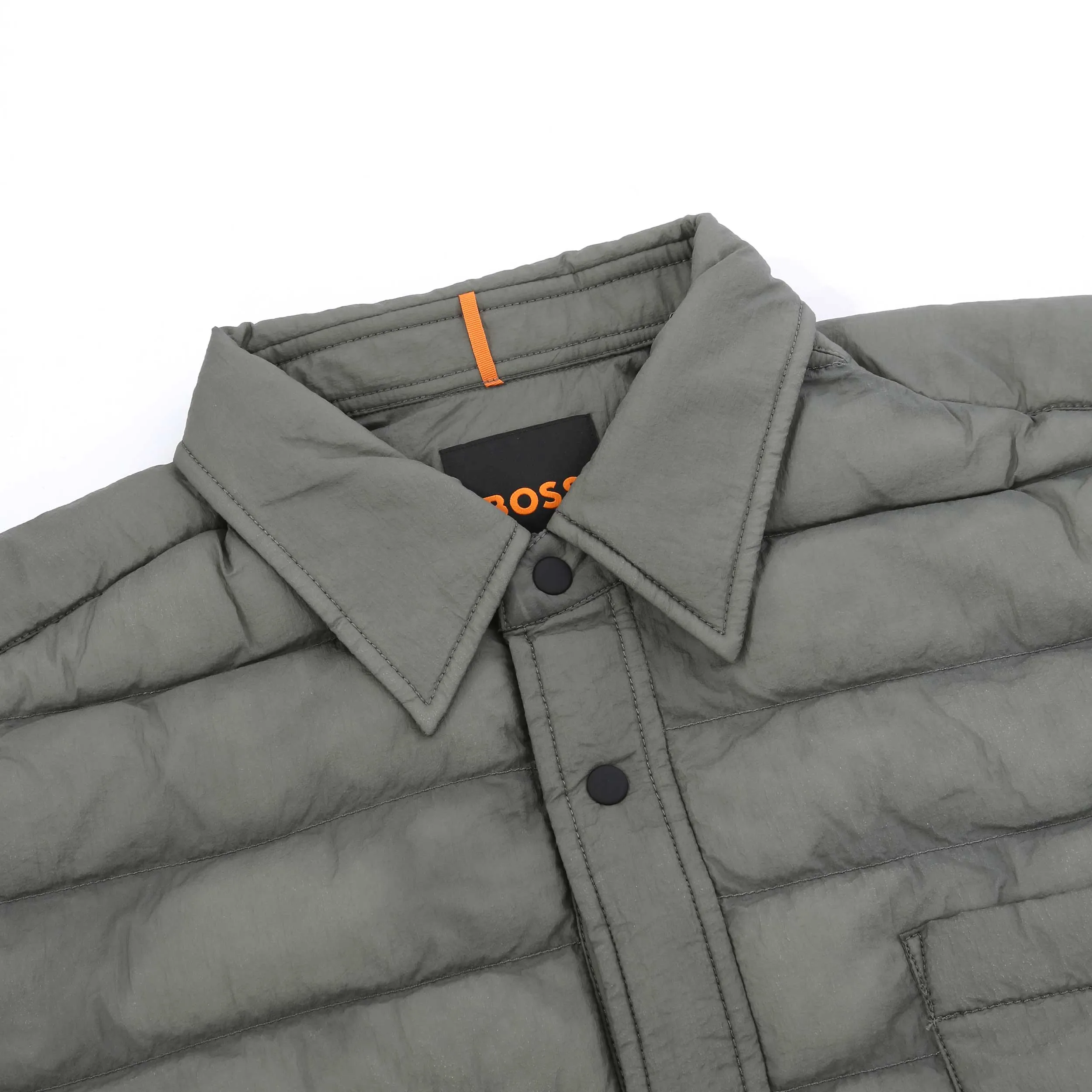 BOSS Lambizzo M Overshirt in Open Grey