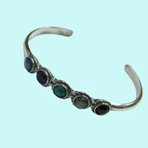 Bracelet Sterling Silver 925 Gemstones Turquoises Bluenoemi  Jewelry