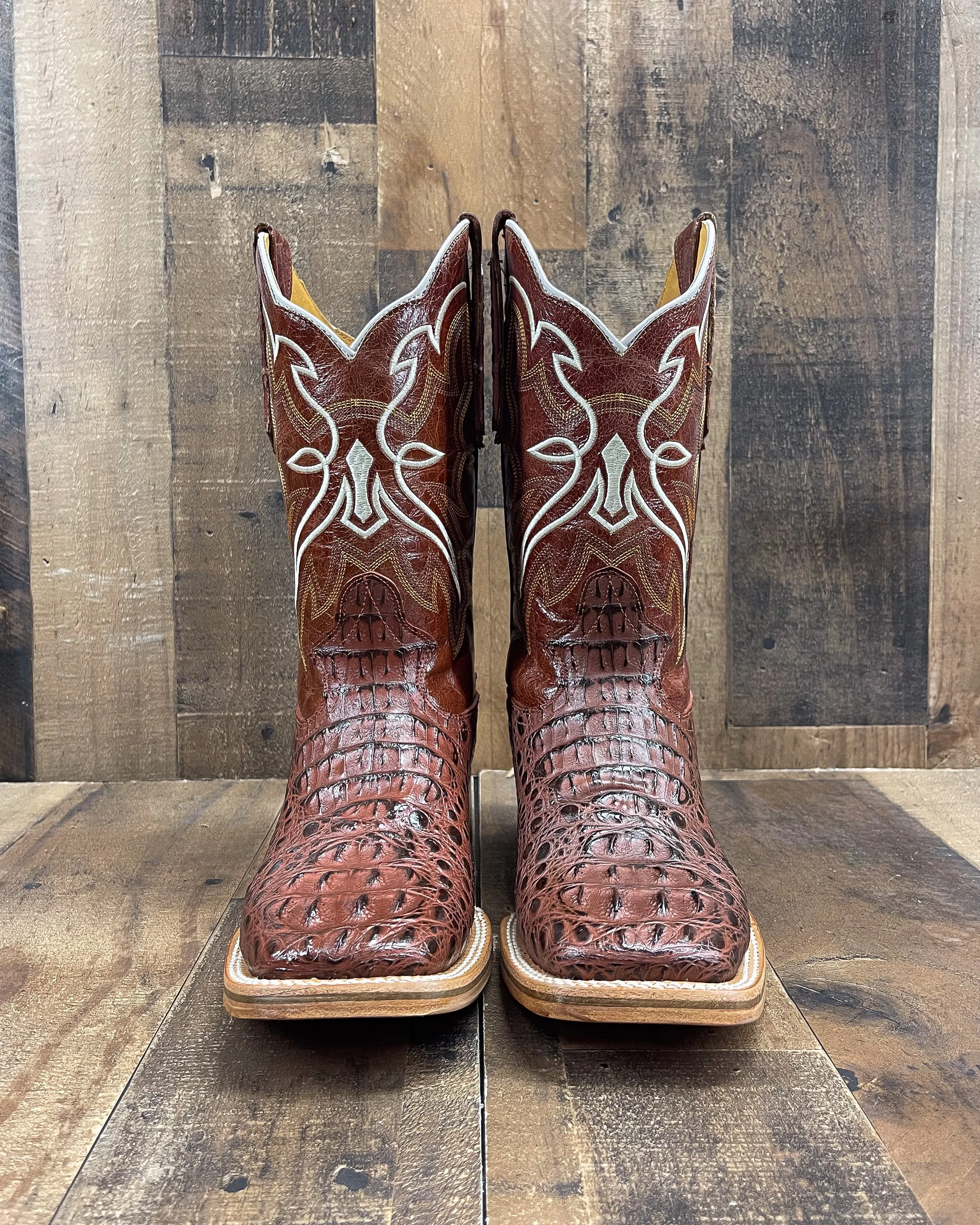 CAIMAN NECK SHEDRON | MEN SQUARE TOE BOOTS