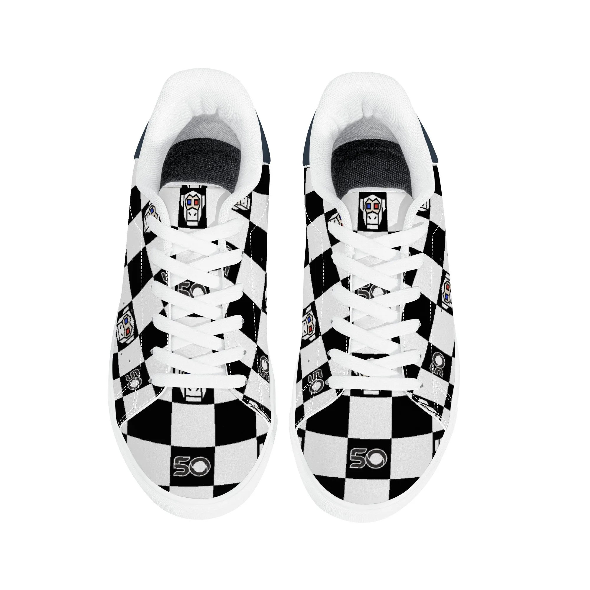 Chess Monkey | Low Top Customized | Shoe Zero