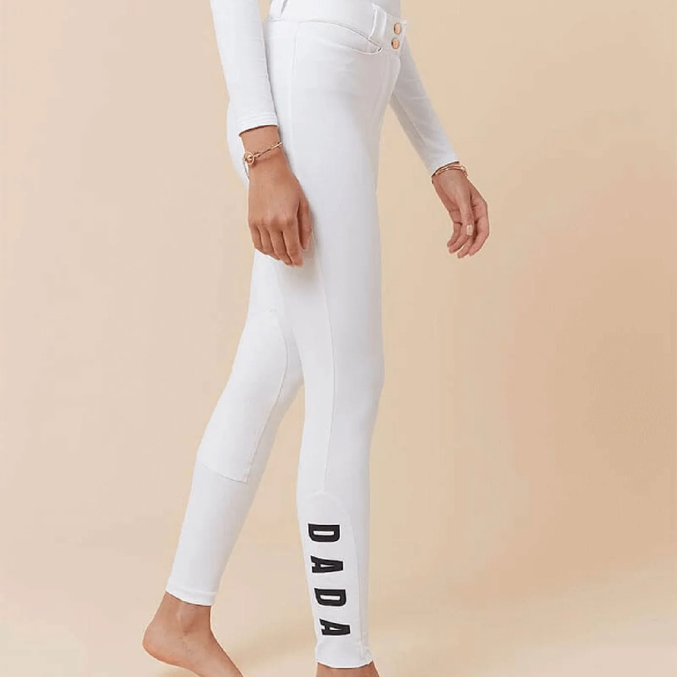 Dada Sport Chacco High Waist Breeches - White