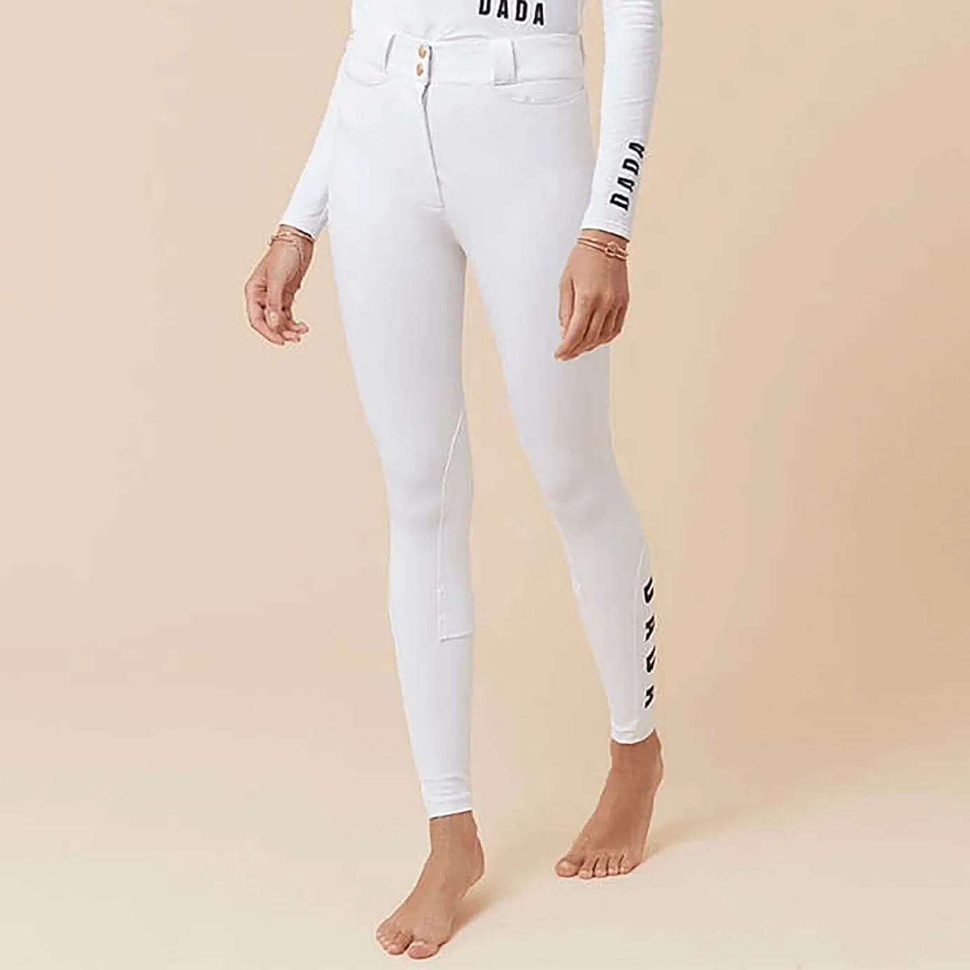 Dada Sport Chacco High Waist Breeches - White