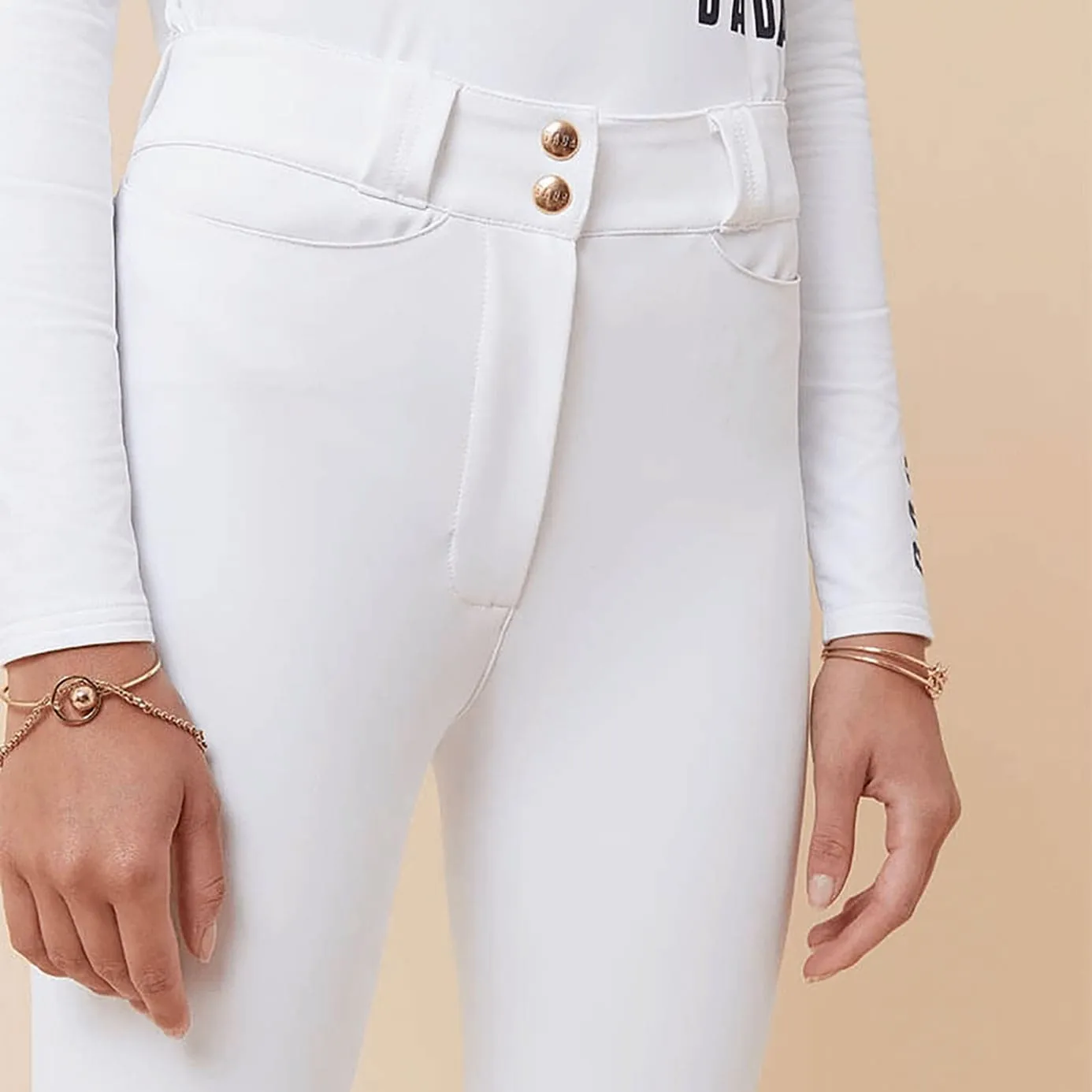 Dada Sport Chacco High Waist Breeches - White