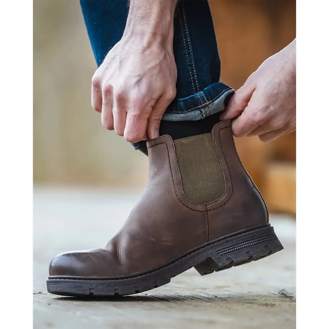 Dalmeny Dealer Boots - Dark Brown by Hoggs of Fife