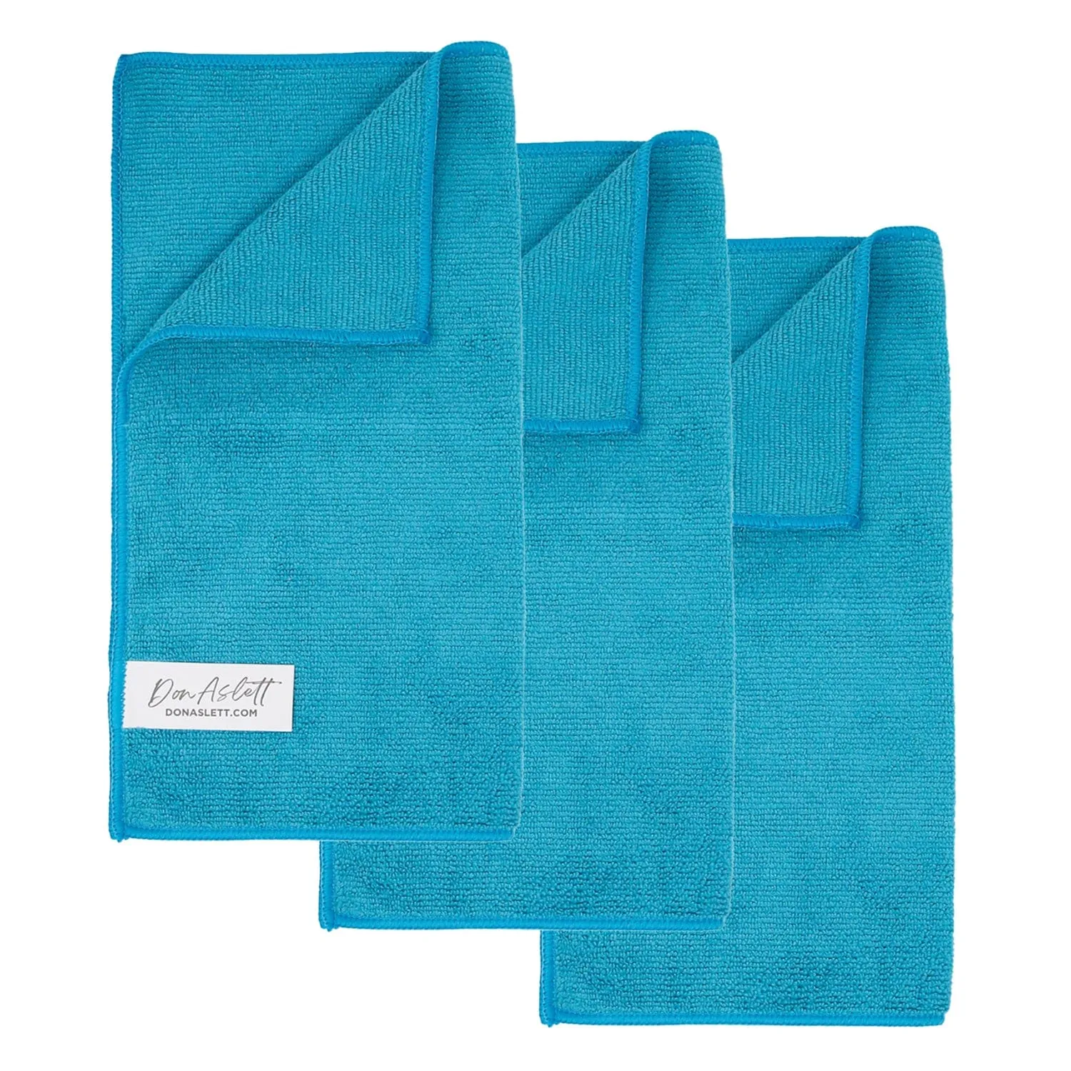 Don Aslett SuperClean Microfiber Cloths 12x12" - 3 pack