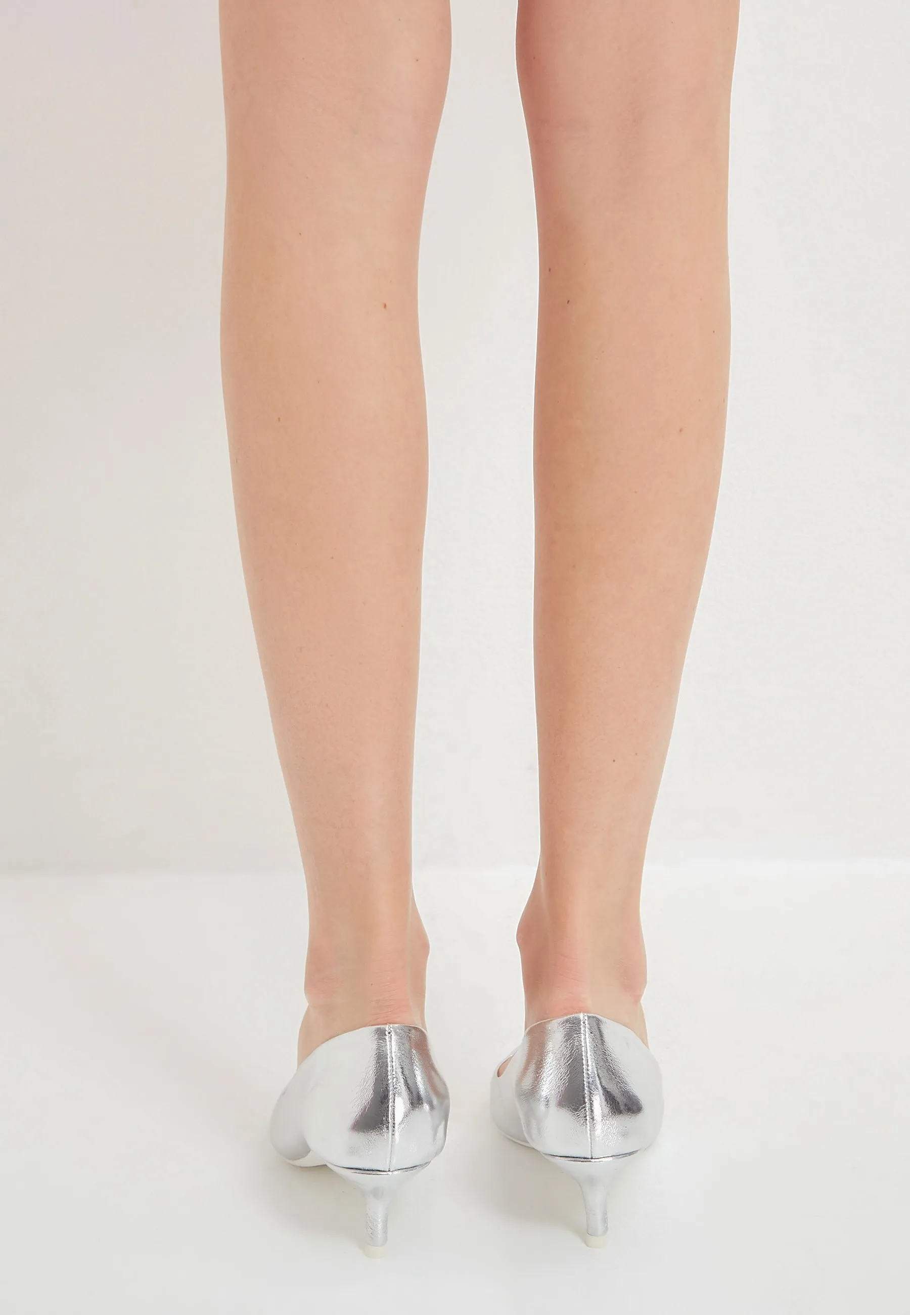 Elegant Luxe Pumps - Silver