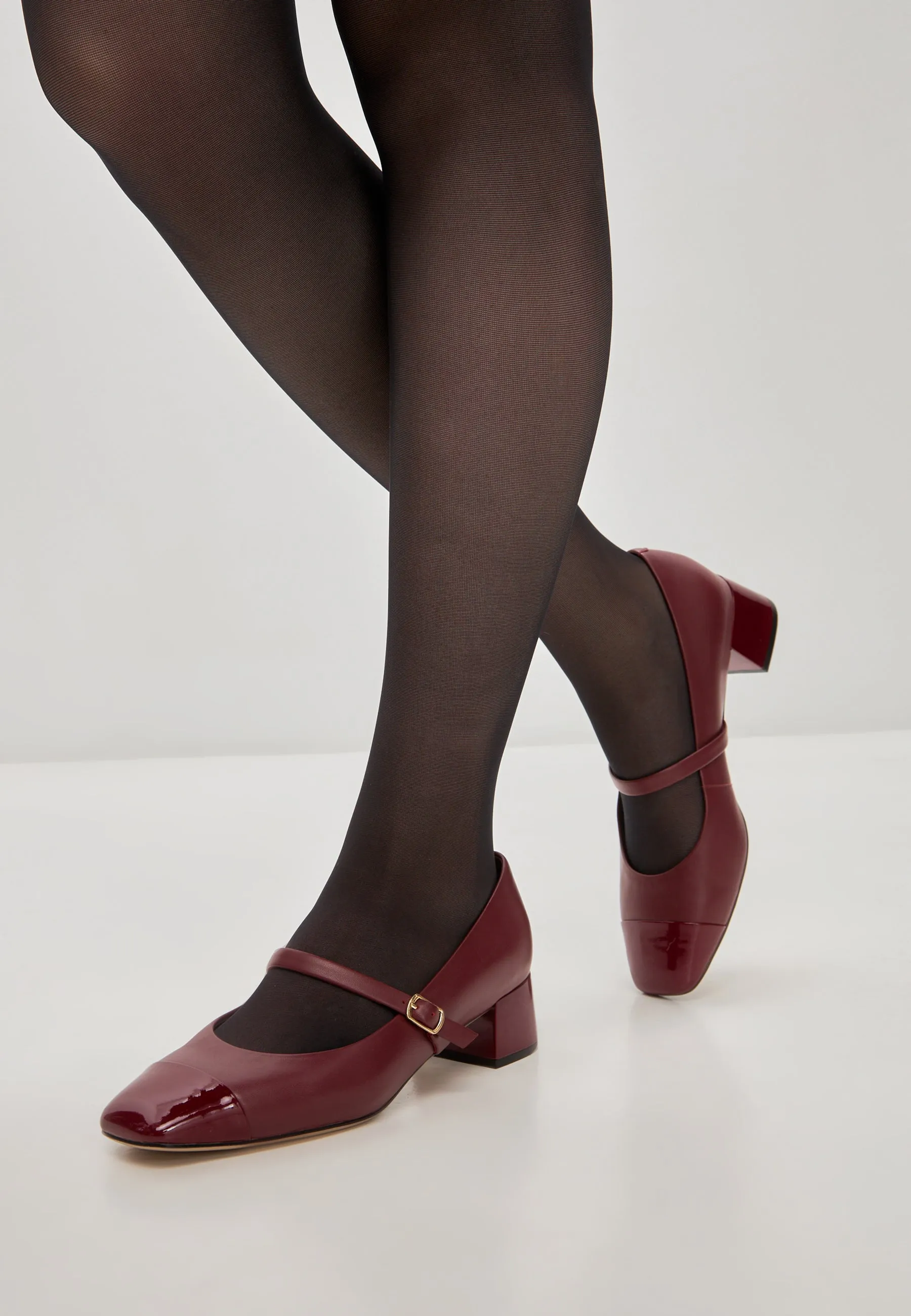 Elegant Mary Jane Heels MJay - Red