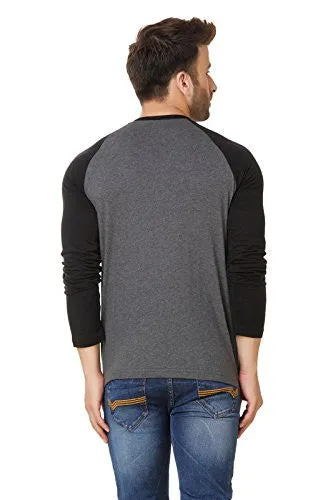 Fabstone Collection Dark Grey Cotton Full Round Neck T-Shirt