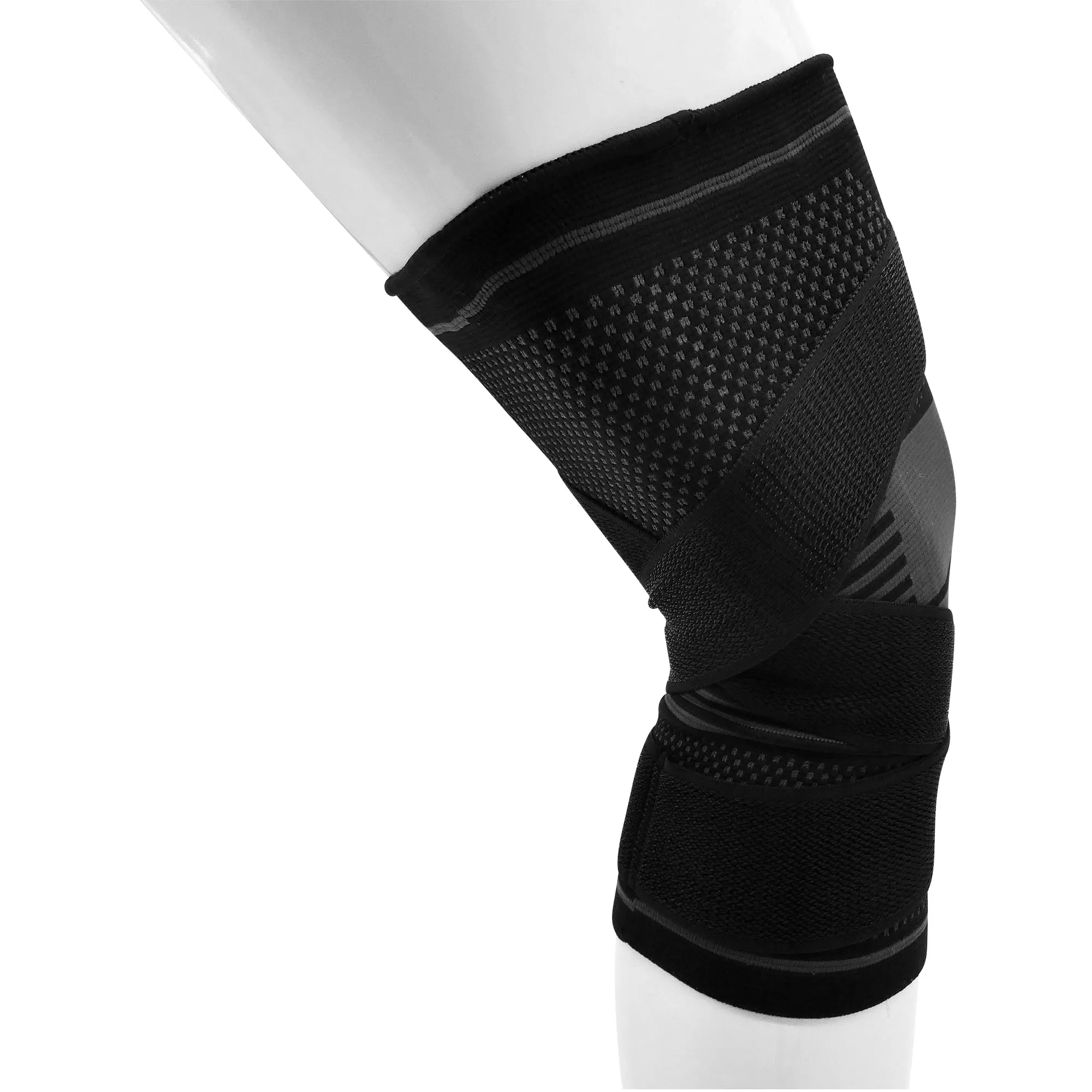 Knee Brace Sleeve with Strap Compression