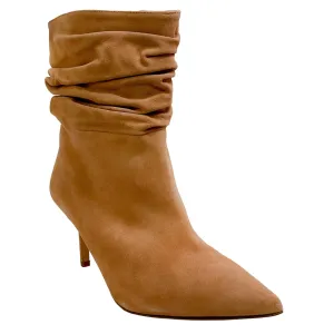 L'Agence Beige Suede Florine Slouch Booties