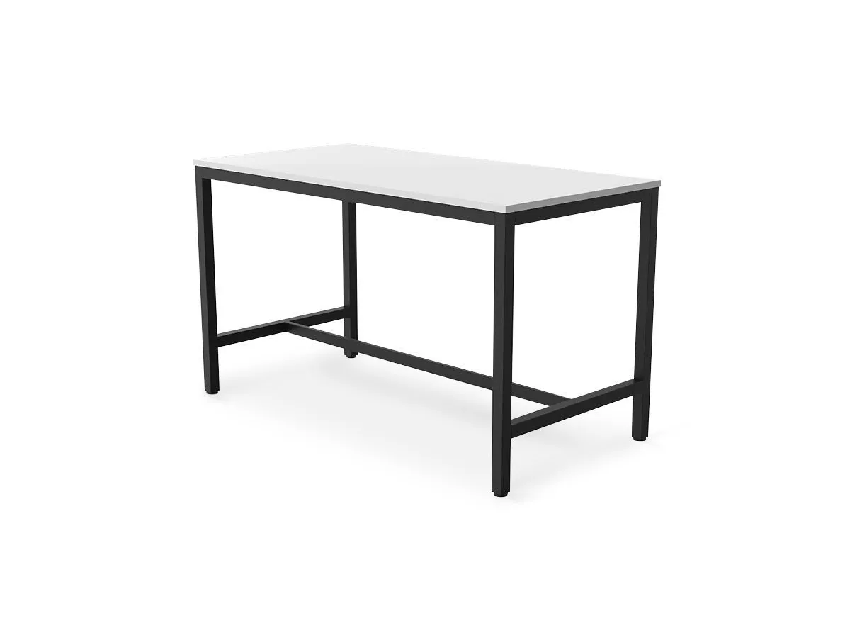 Maxis 2.1m Rectangular Bar Table - Black Frame