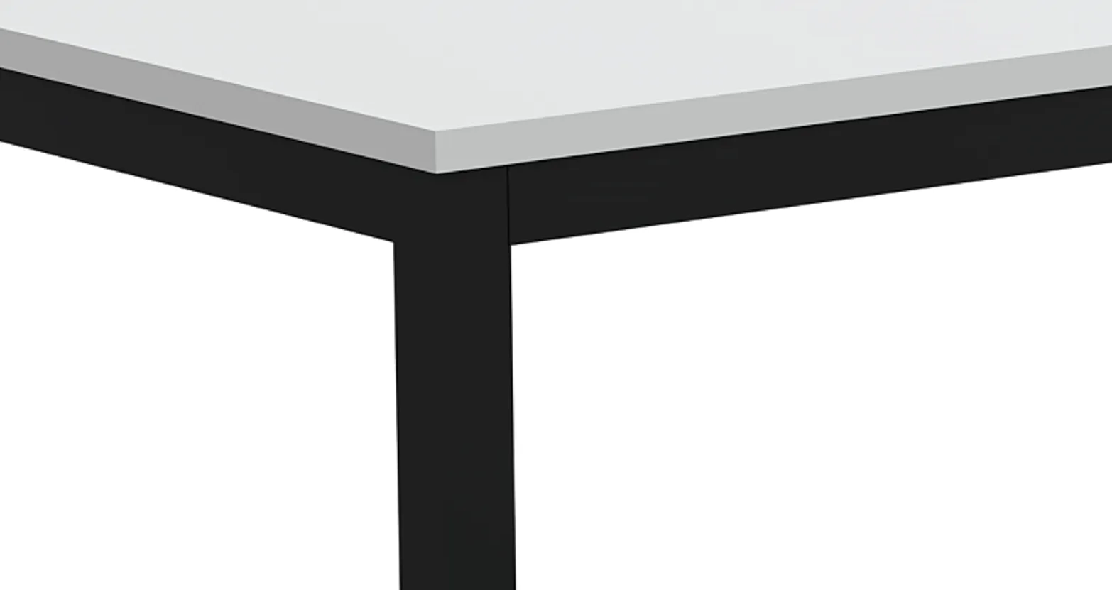 Maxis 2.1m Rectangular Bar Table - Black Frame