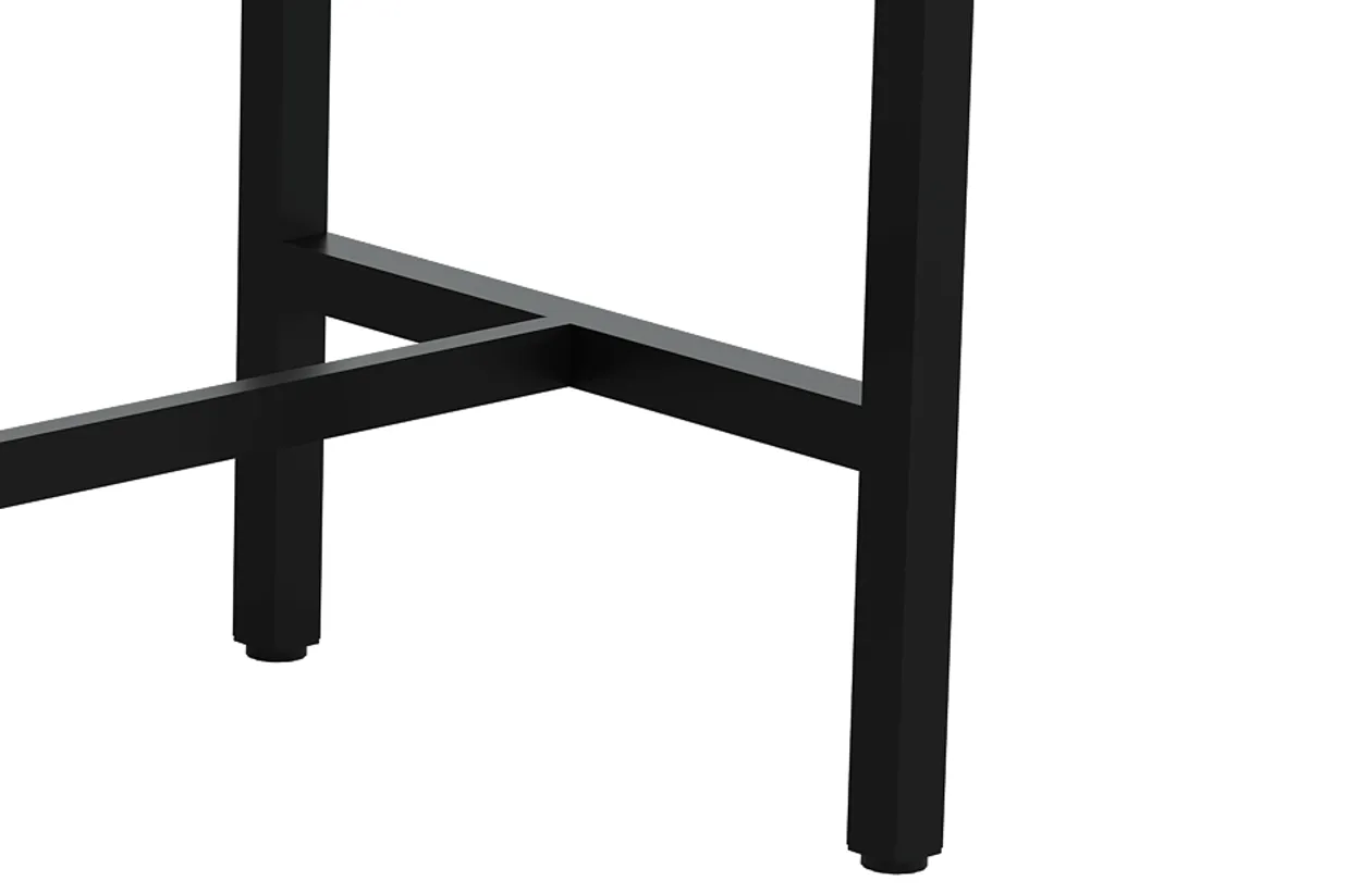 Maxis 2.1m Rectangular Bar Table - Black Frame