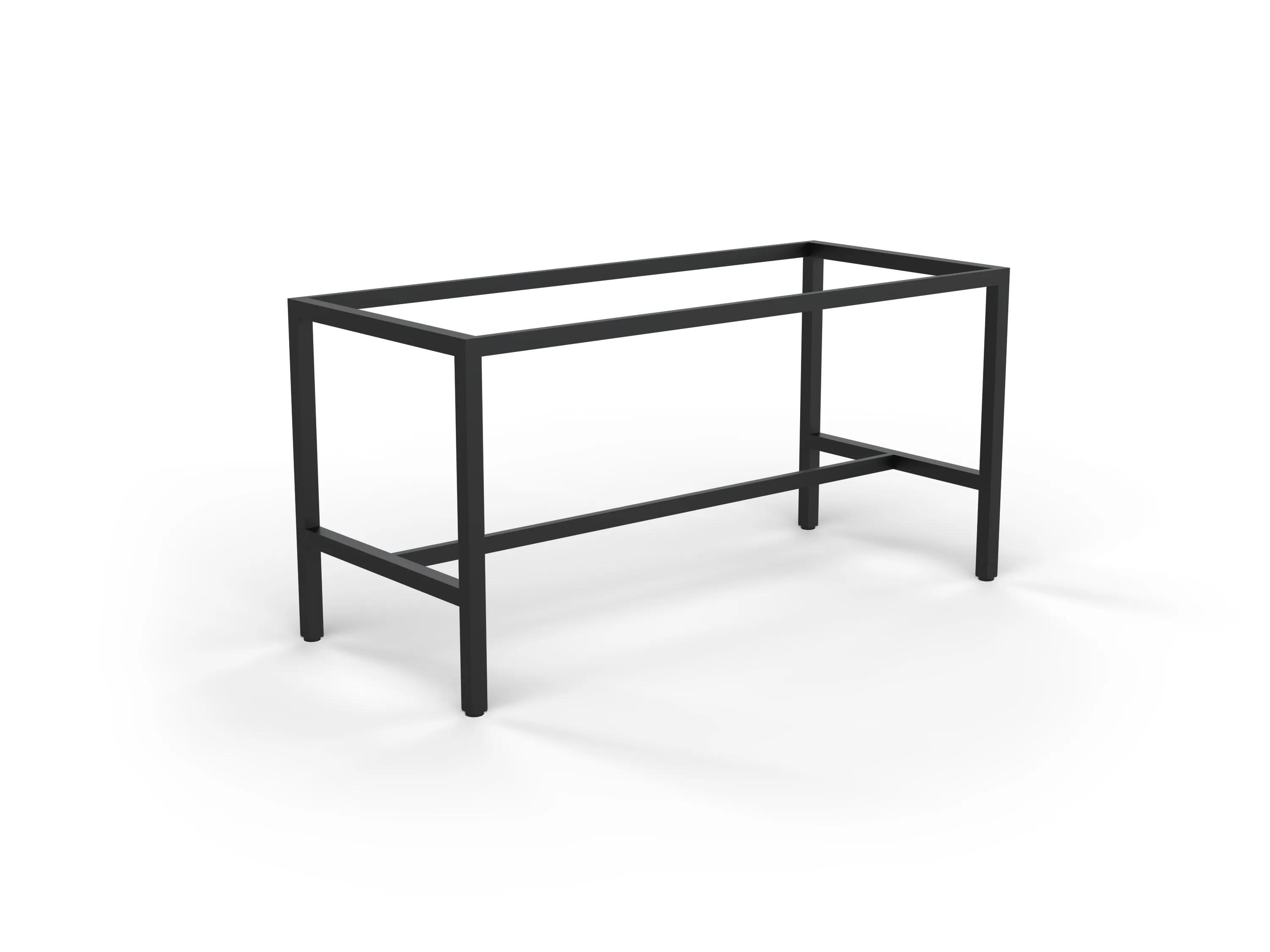 Maxis 2.1m Rectangular Bar Table - Black Frame