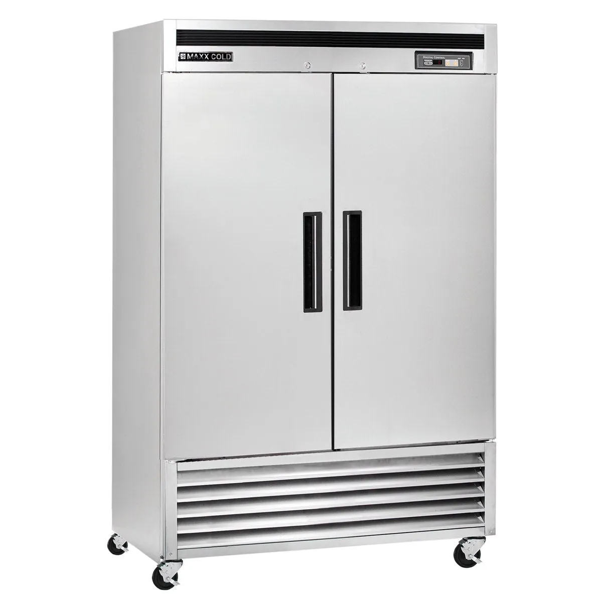 Maxx Cold Commercial Reach-In Freezer with Stainless Interior and Exterior (49 cu. ft.)