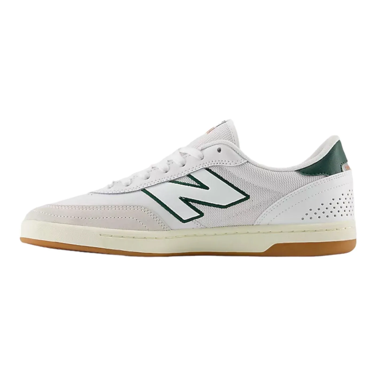 New Balance Numeric 440 V2 WGR White with forest green