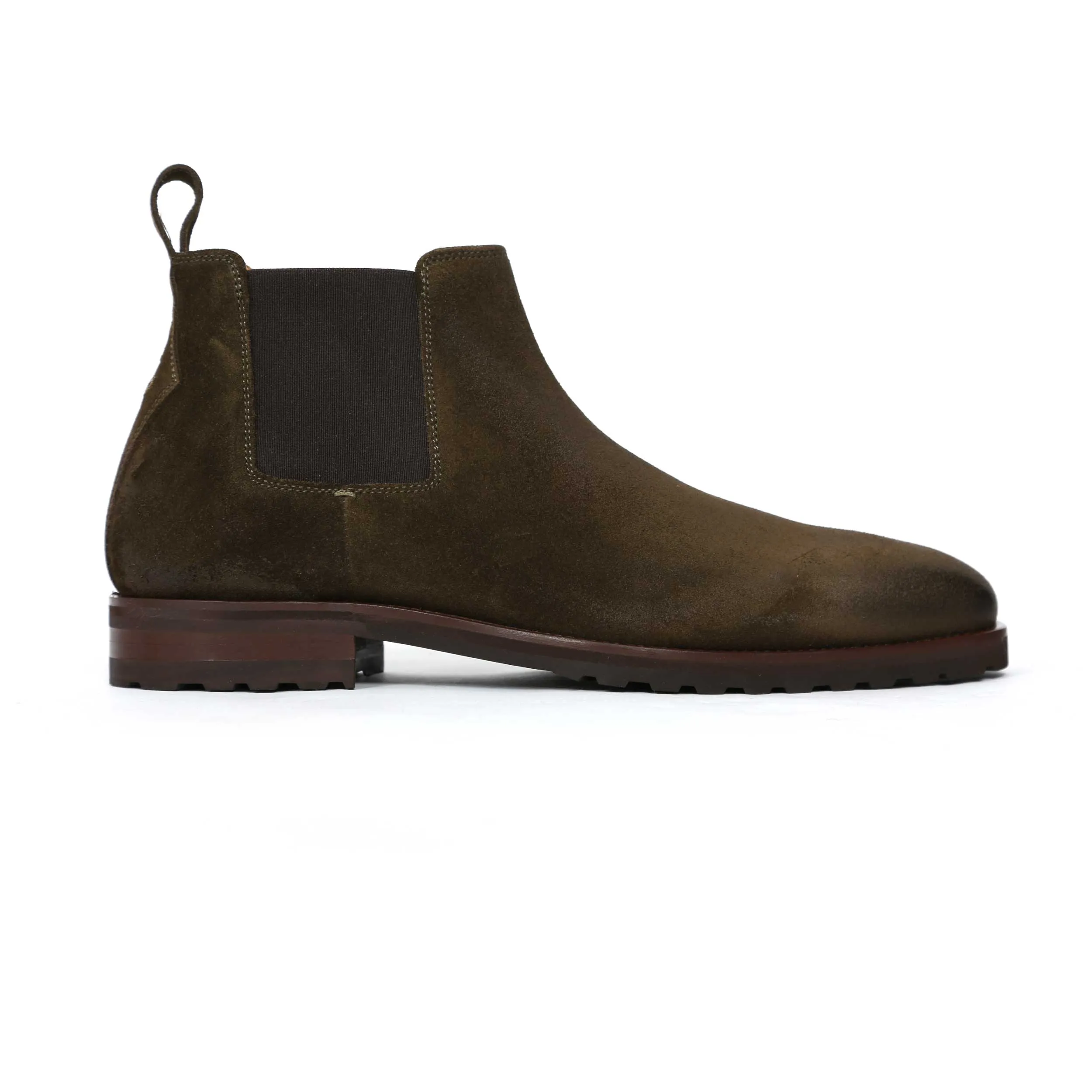 Oliver Sweeney Arditi Boot in Khaki Suede