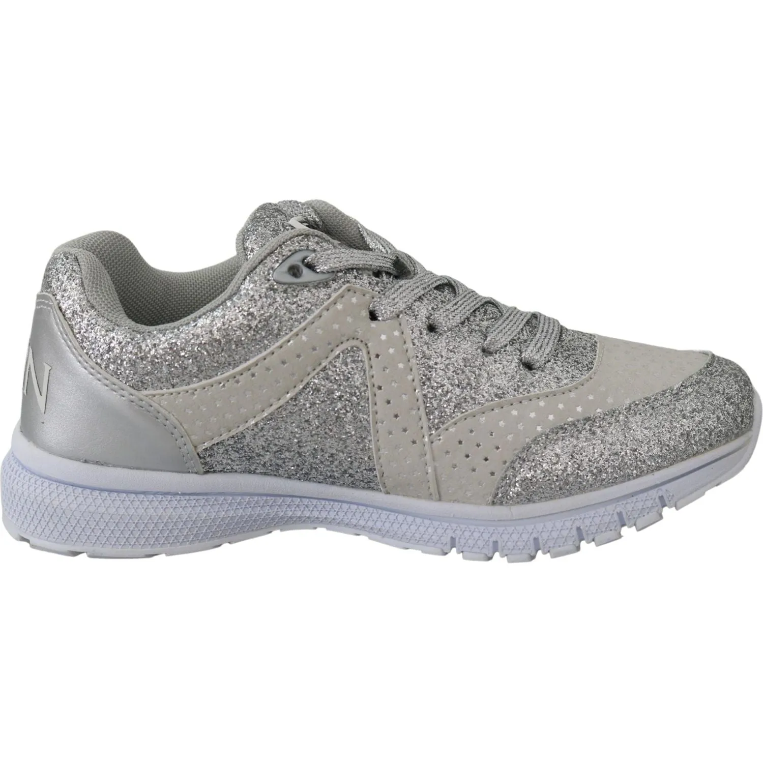 Plein Sport Chic Silver Runner Jasmines Sneakers