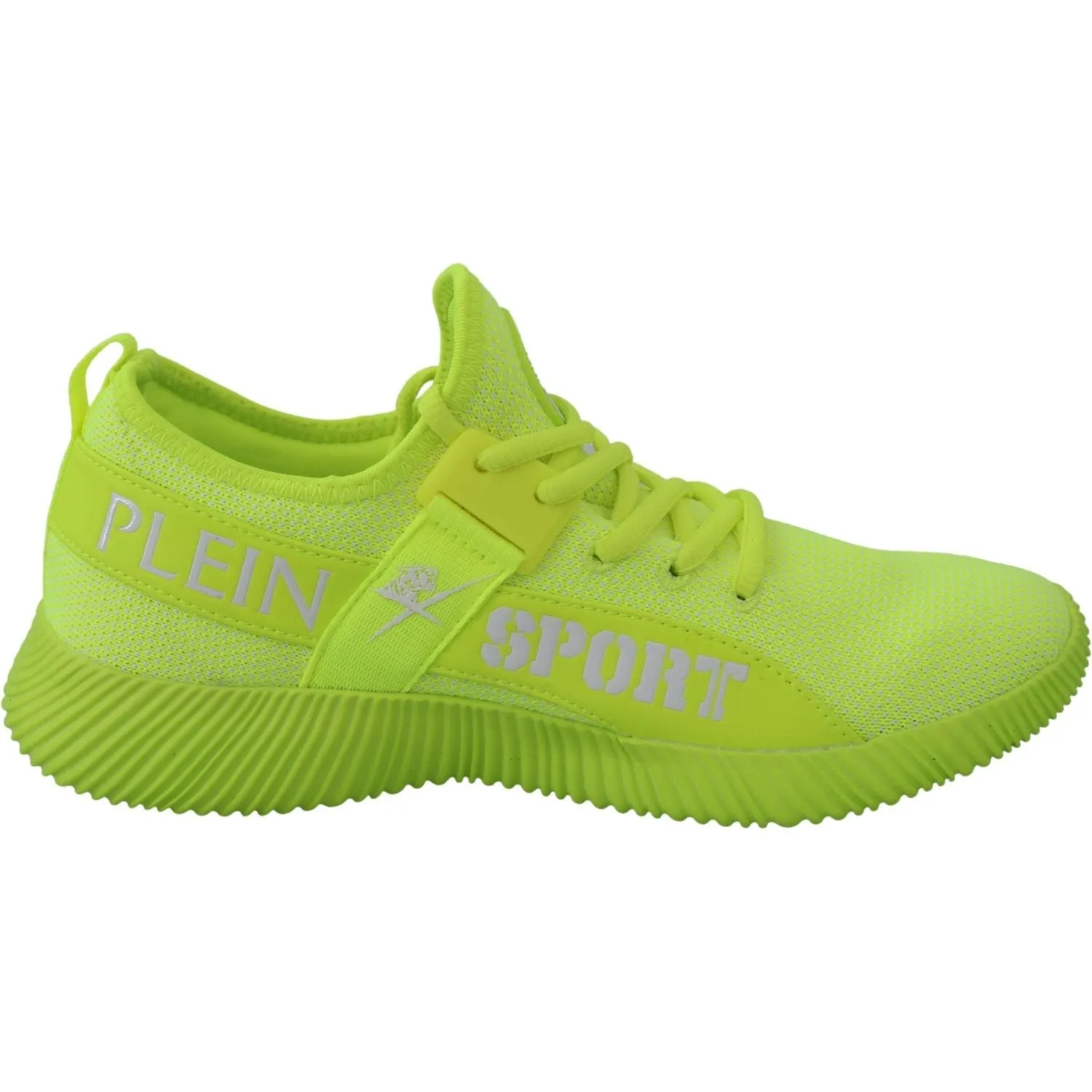 Plein Sport Electrify Your Step with Yellow Carter Sport Sneakers