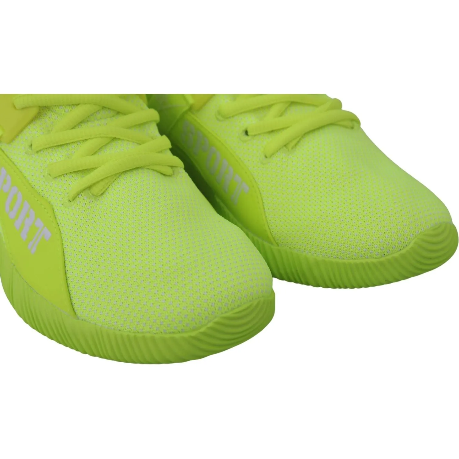 Plein Sport Electrify Your Step with Yellow Carter Sport Sneakers