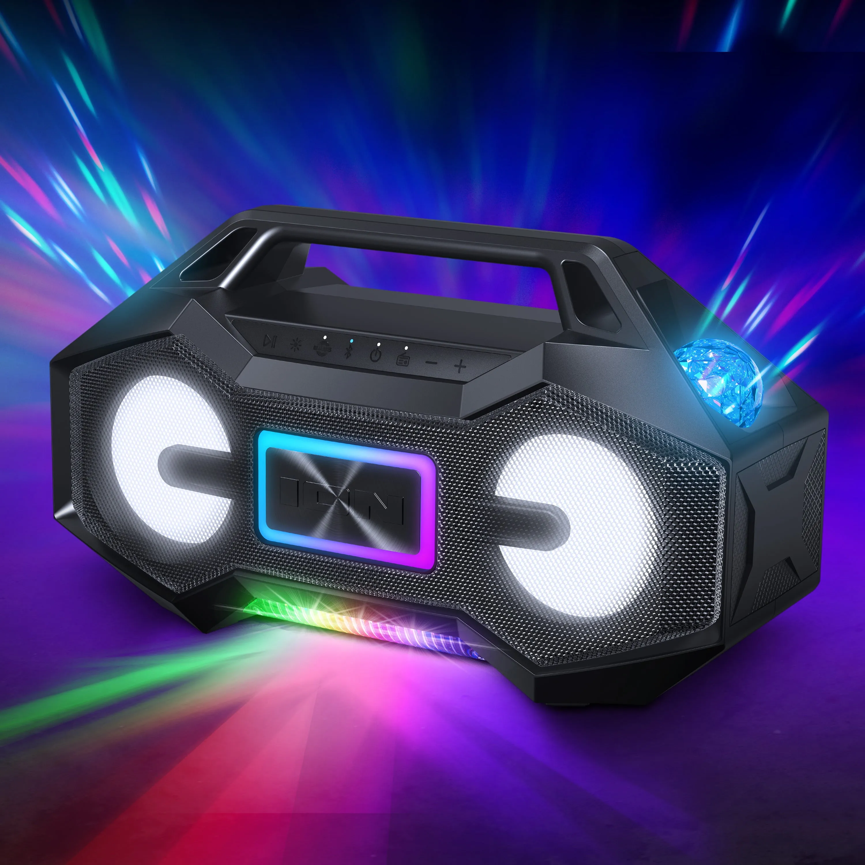 Portable Speaker with Party Starter Lights