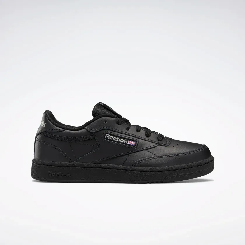 Reebok Kid's Club C GS Shoes - Black / Charcoal