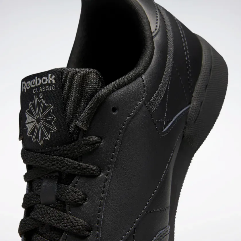 Reebok Kid's Club C GS Shoes - Black / Charcoal