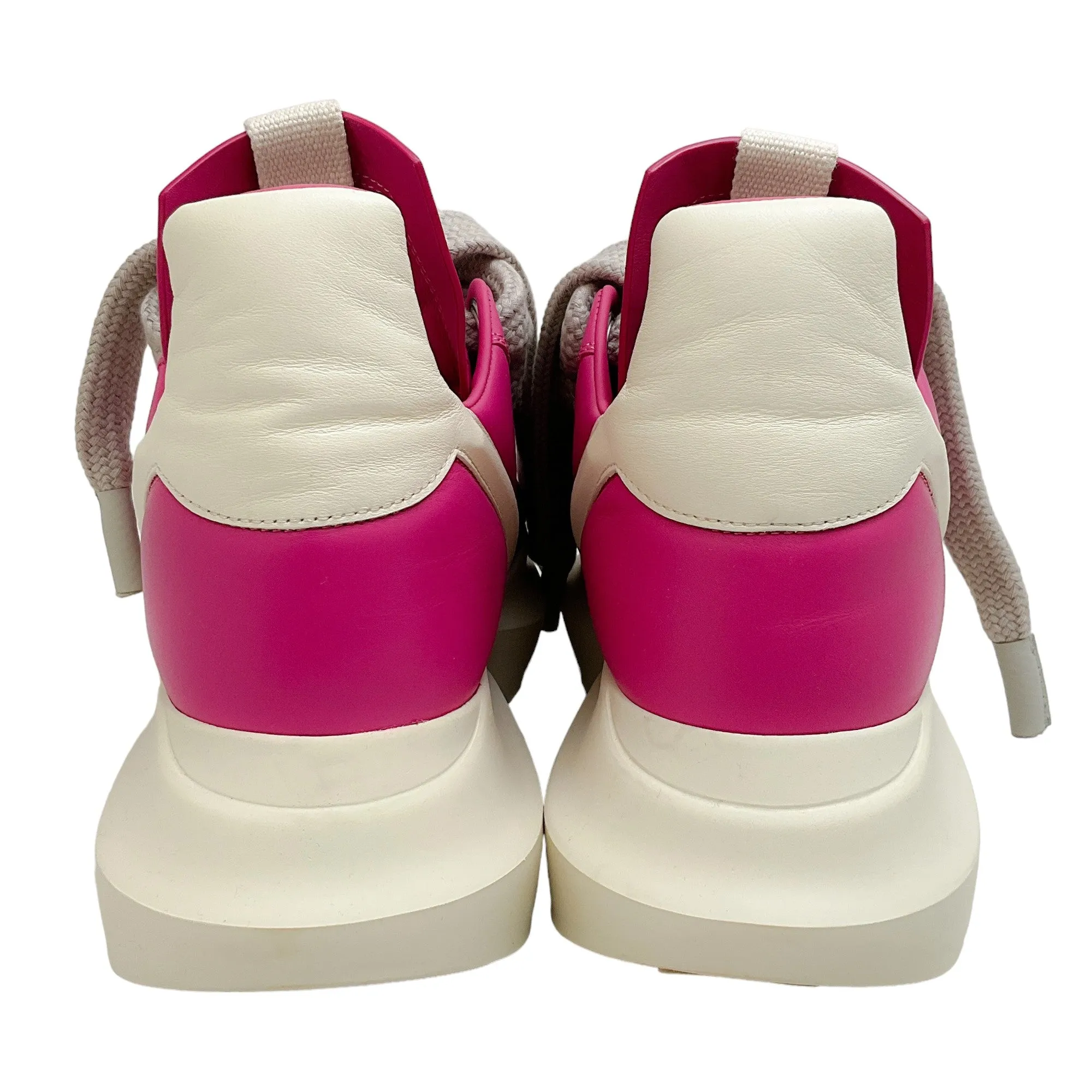 Rick Owens Hot Pink / Milk Geth Runner Sneakers