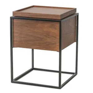 Scandinavian Side Table - Walnut