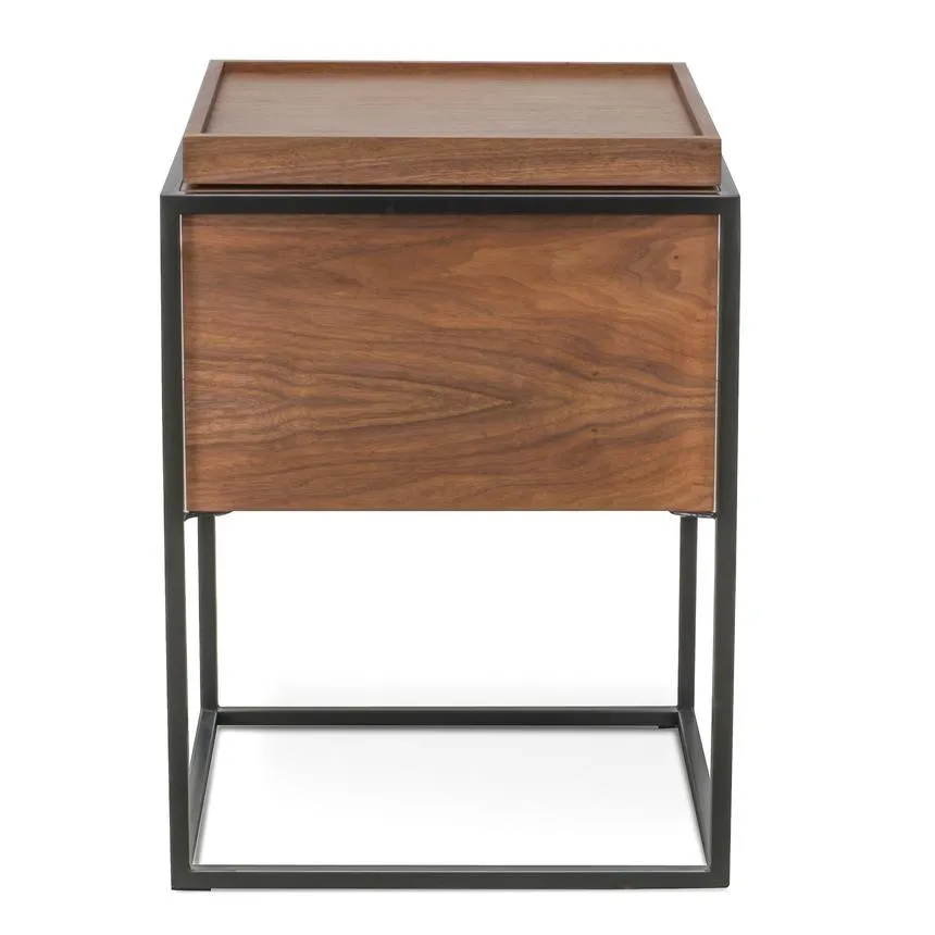 Scandinavian Side Table - Walnut