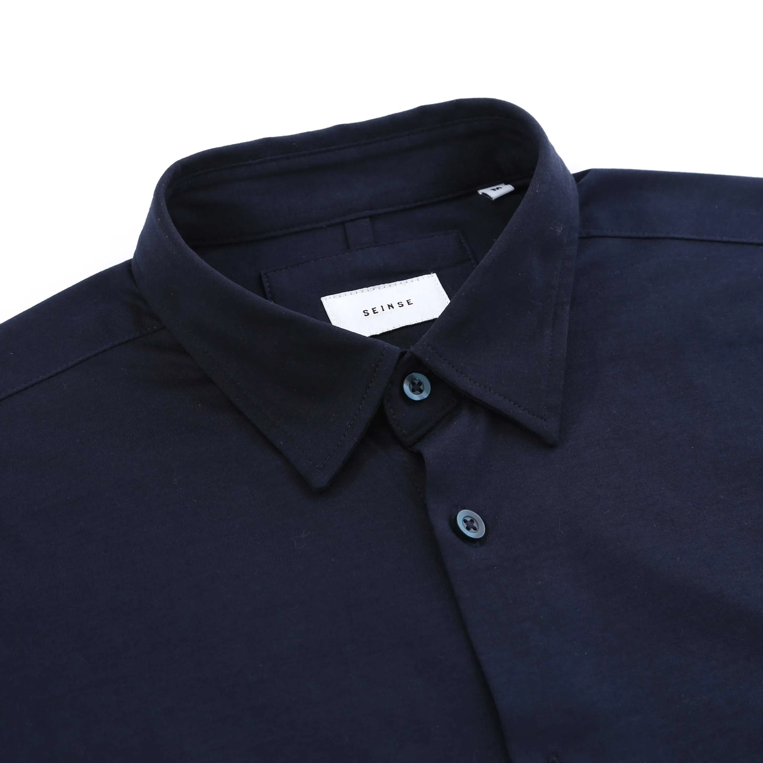 Seinse Basic Stretch Shirt in Navy