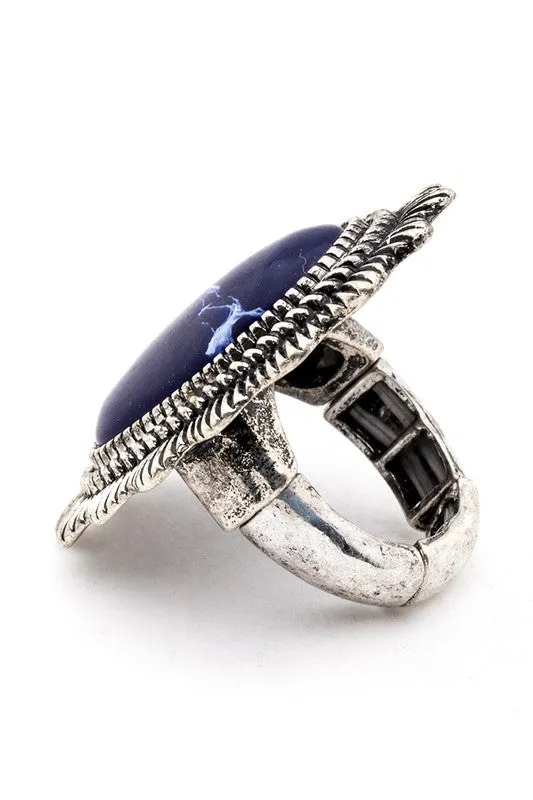 TEEK - Oversize Western Stone Ring