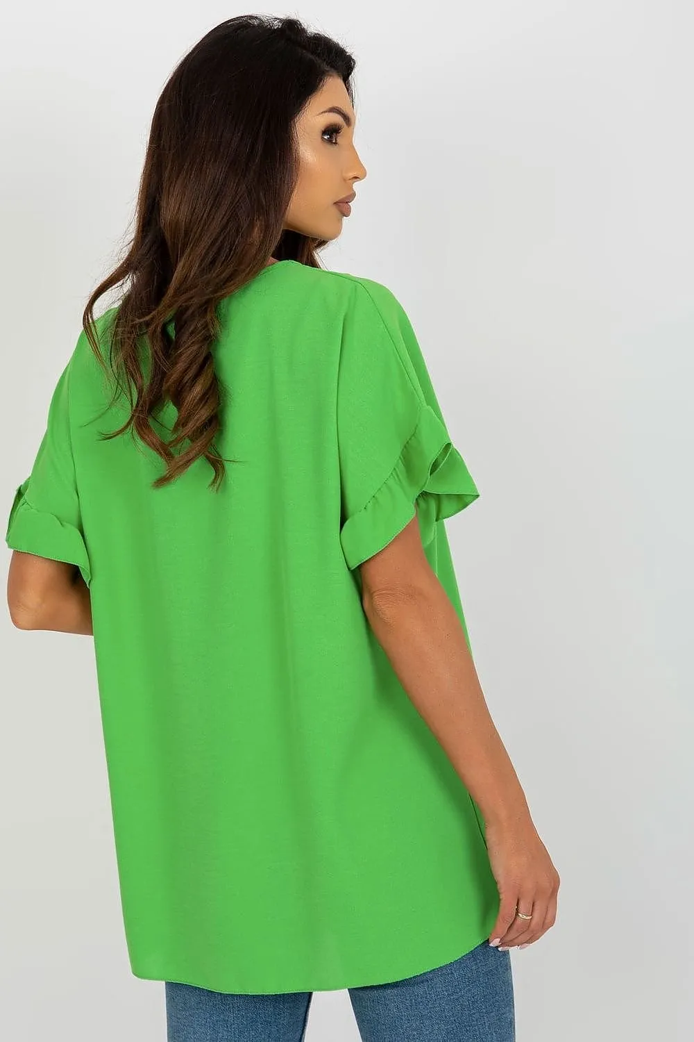 TEEK - Tilted Ruffled Blouse