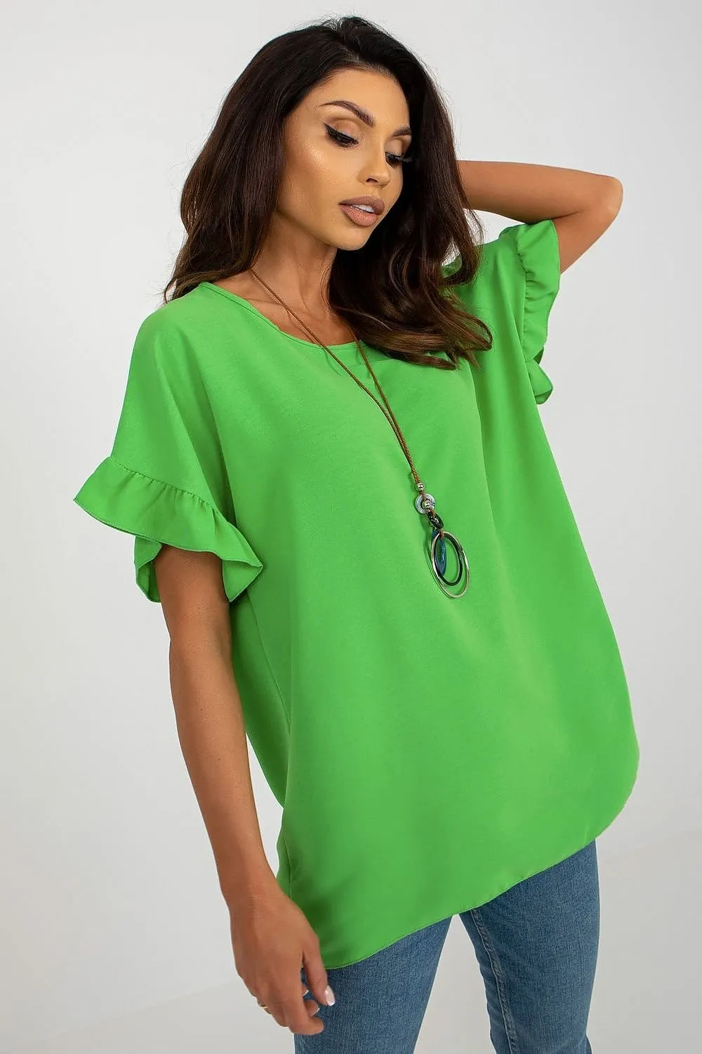 TEEK - Tilted Ruffled Blouse