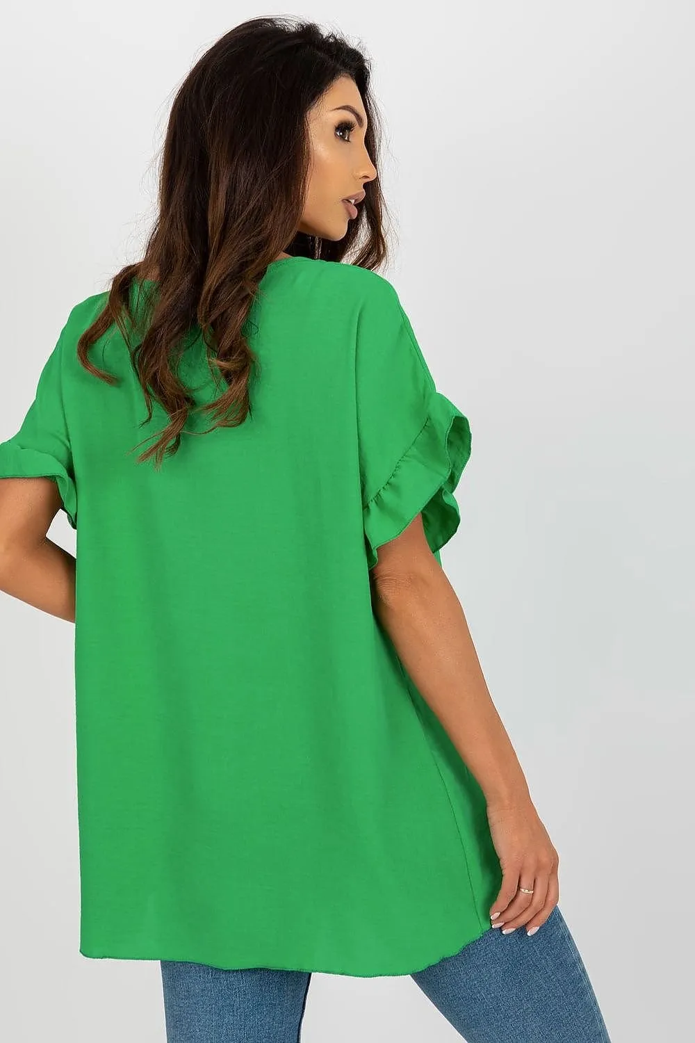 TEEK - Tilted Ruffled Blouse