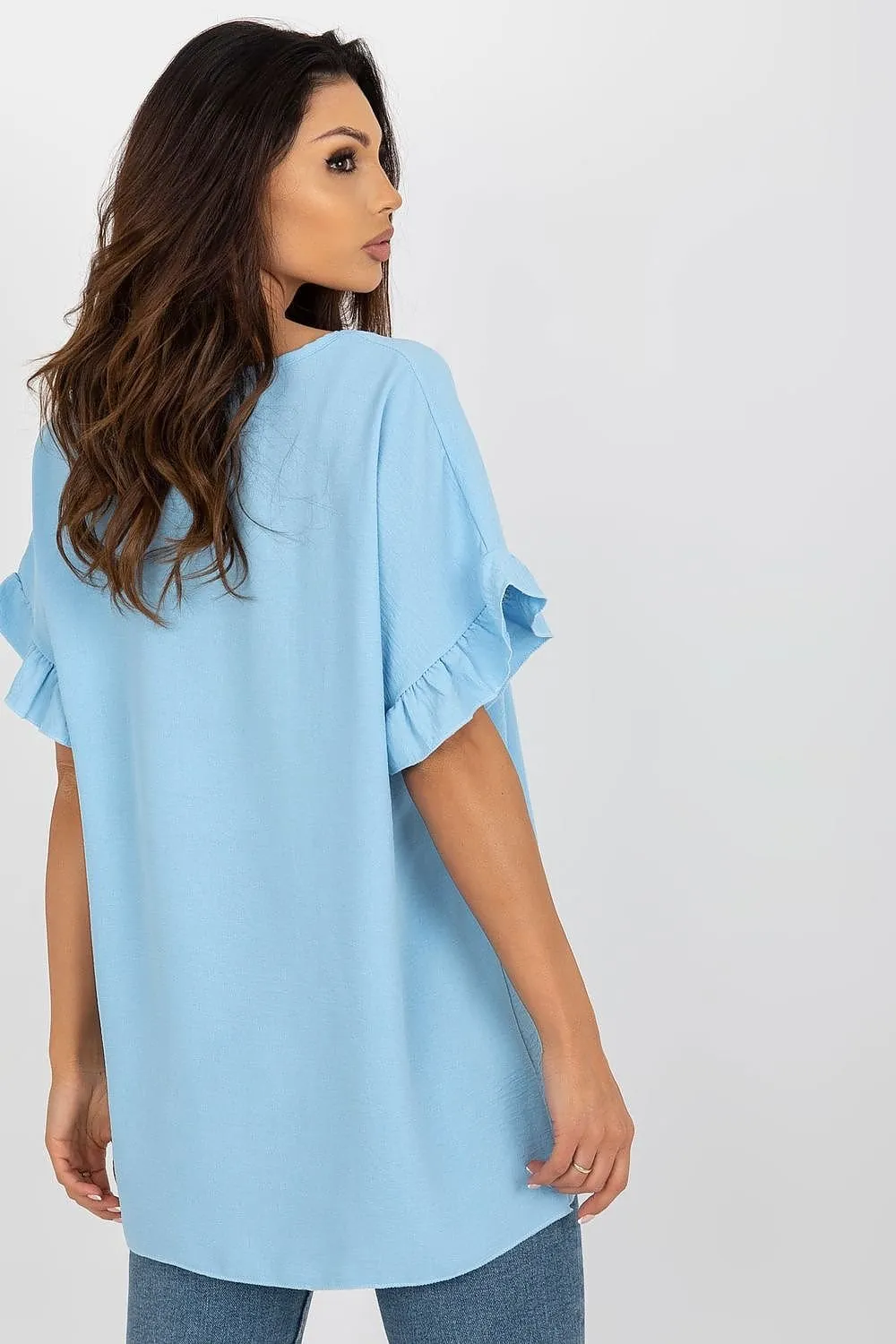 TEEK - Tilted Ruffled Blouse