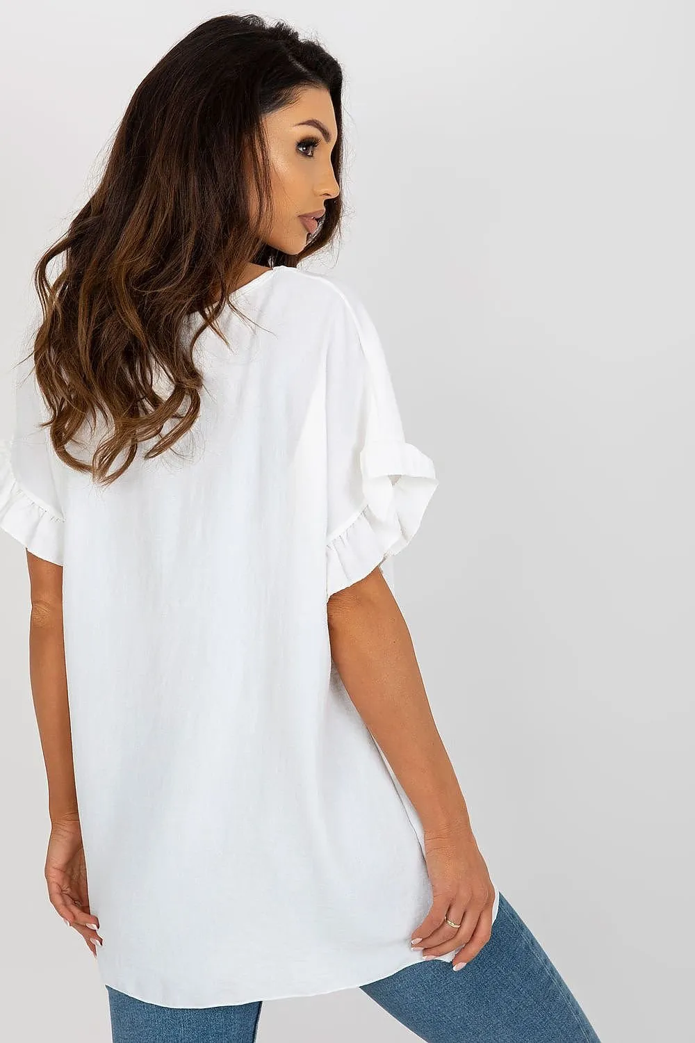 TEEK - Tilted Ruffled Blouse