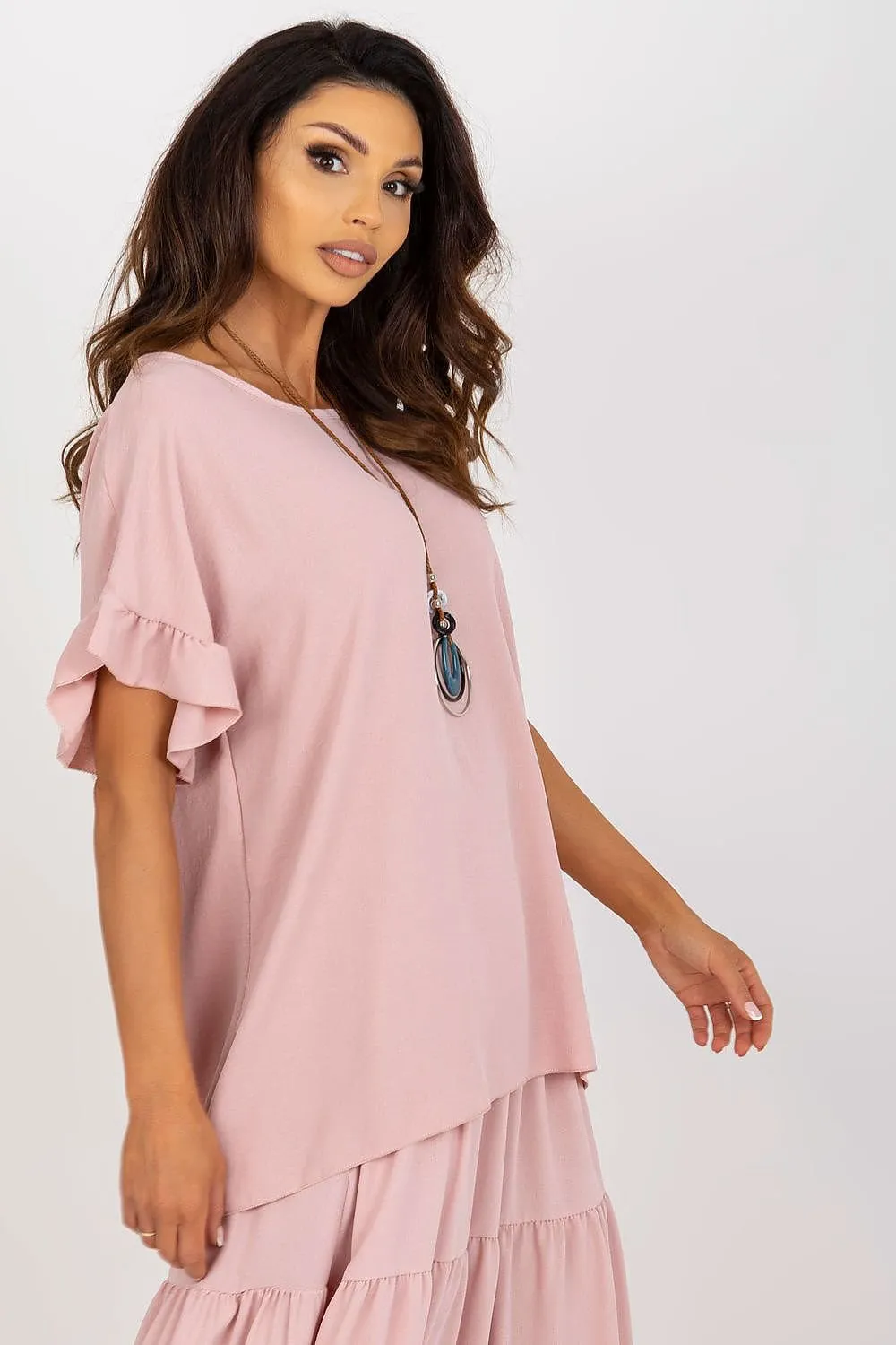 TEEK - Tilted Ruffled Blouse