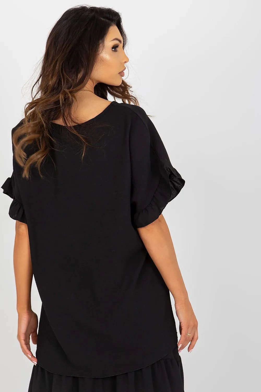 TEEK - Tilted Ruffled Blouse