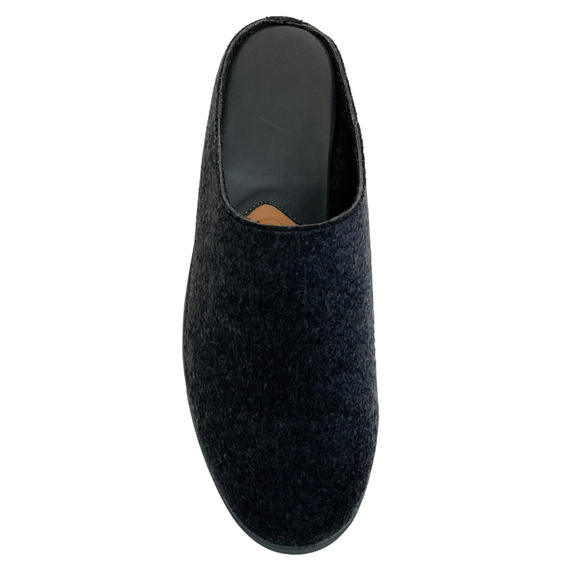 The Row Charcoal Wool Mules