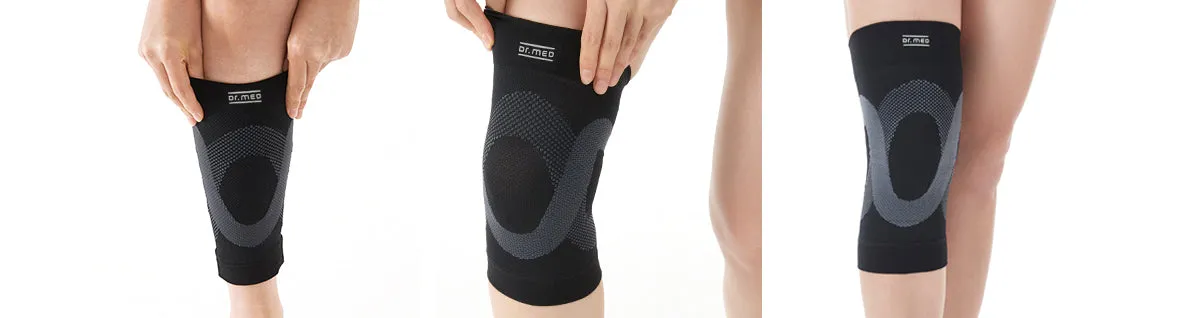 Triplicated Lining Compression Knee Sleeve Brace For Running, Injury Recovery, and Joint Pain Relief - Breathable Knee Support Bandage (Small/ Medium/ Large) - Black