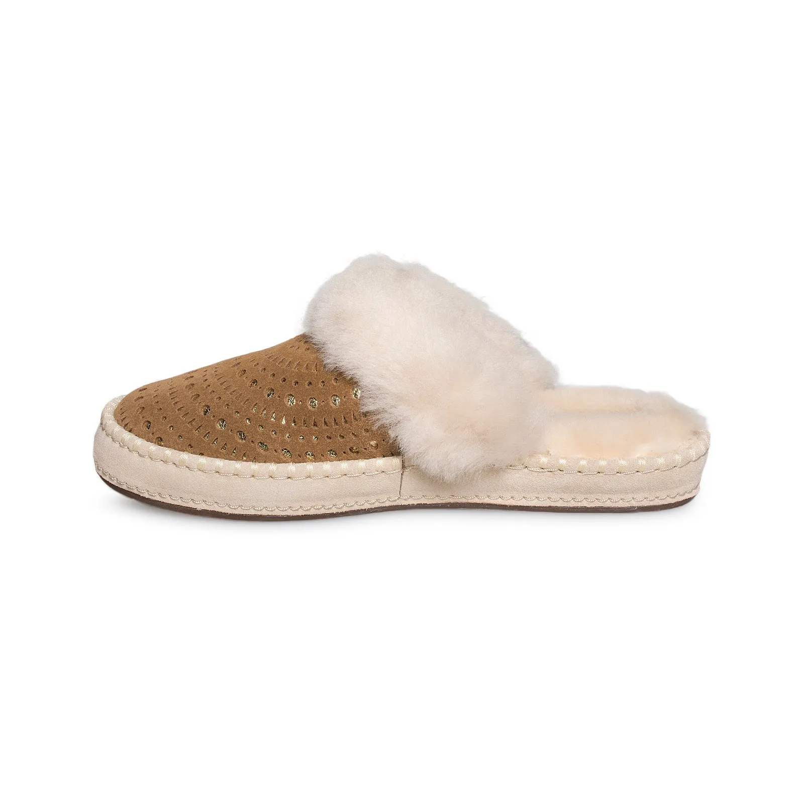 UGG Aira Sunshine Perf Chestnut Slippers - Women's