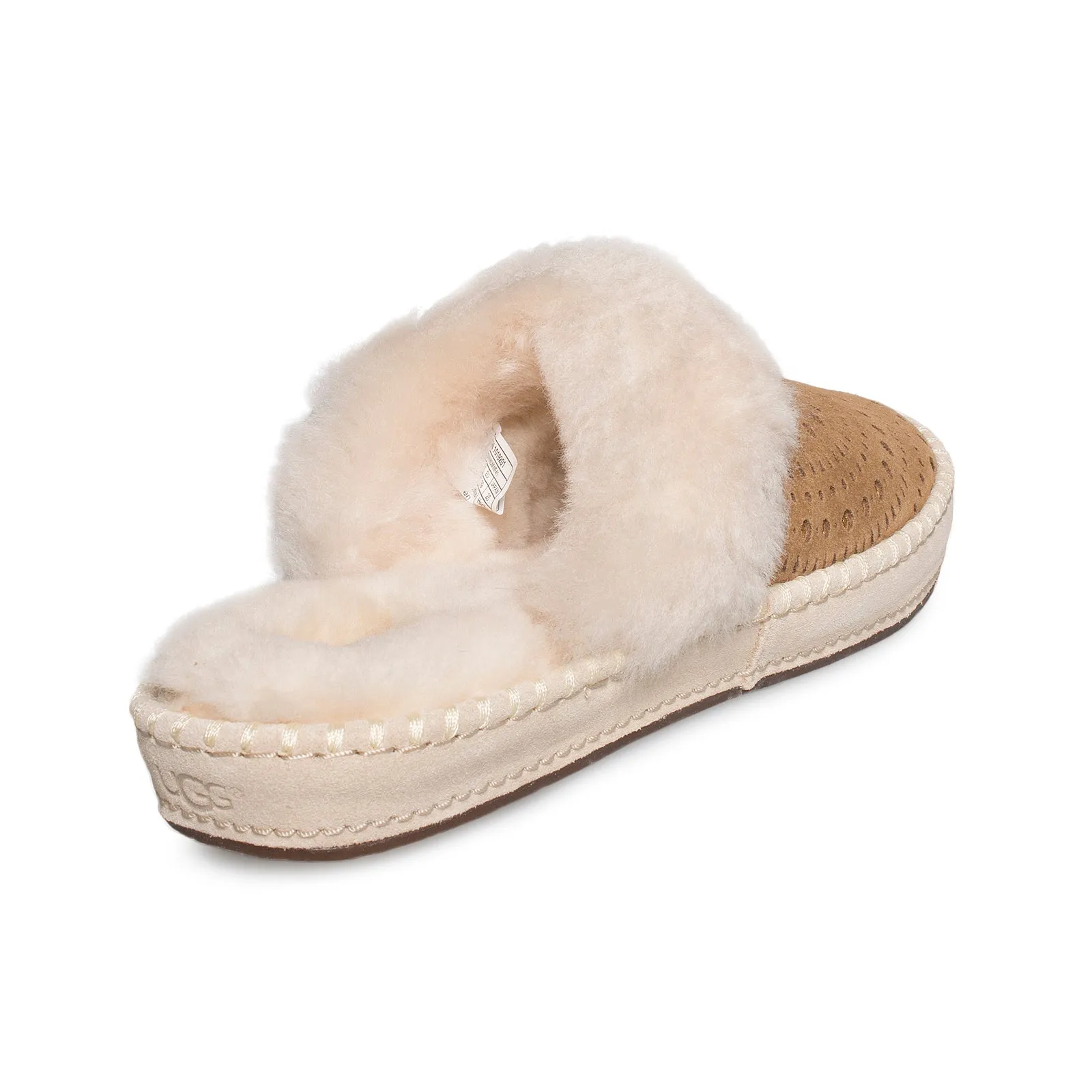 UGG Aira Sunshine Perf Chestnut Slippers - Women's