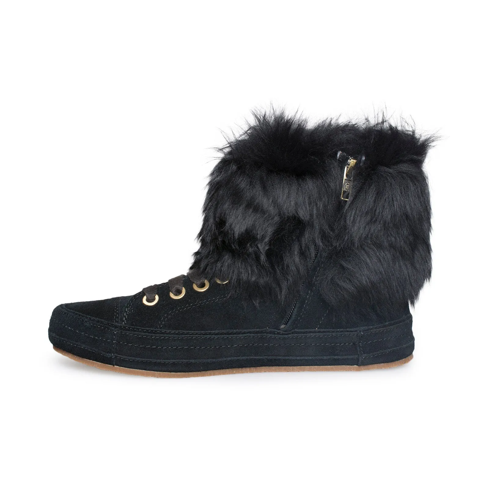 UGG Antoine Fur Black Shoes