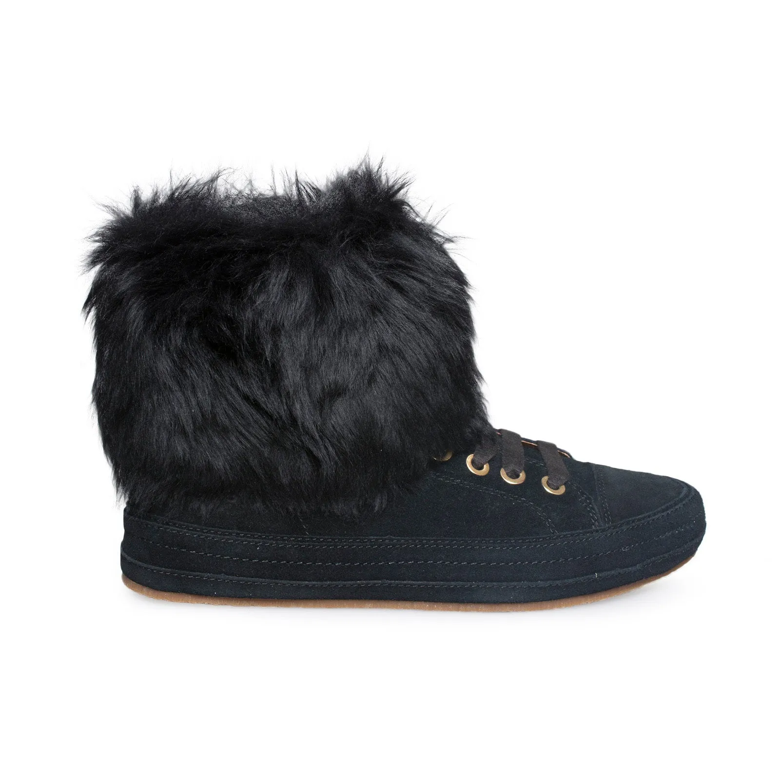 UGG Antoine Fur Black Shoes