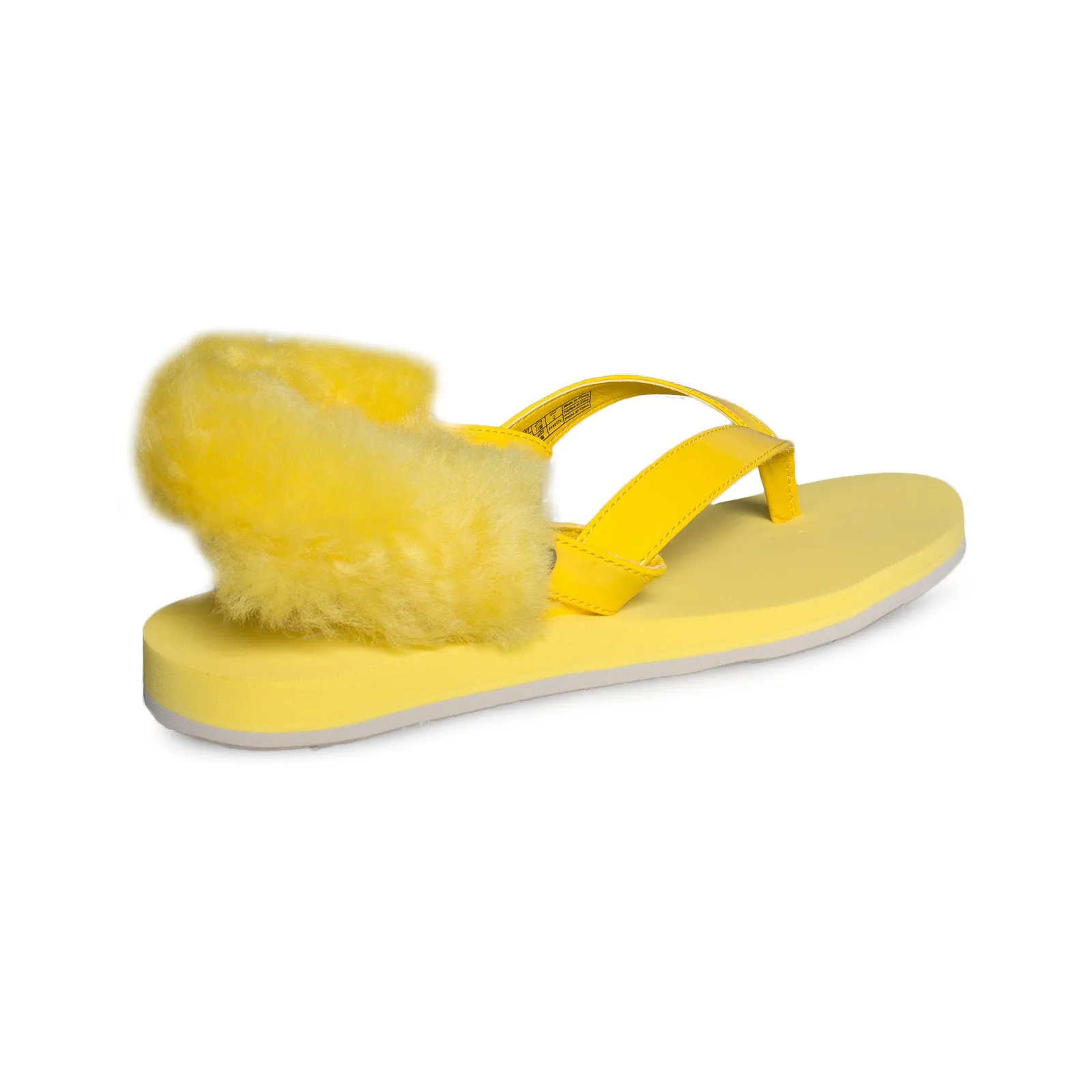 UGG LaaLaa Lemon Yellow Flip Flops - Women's